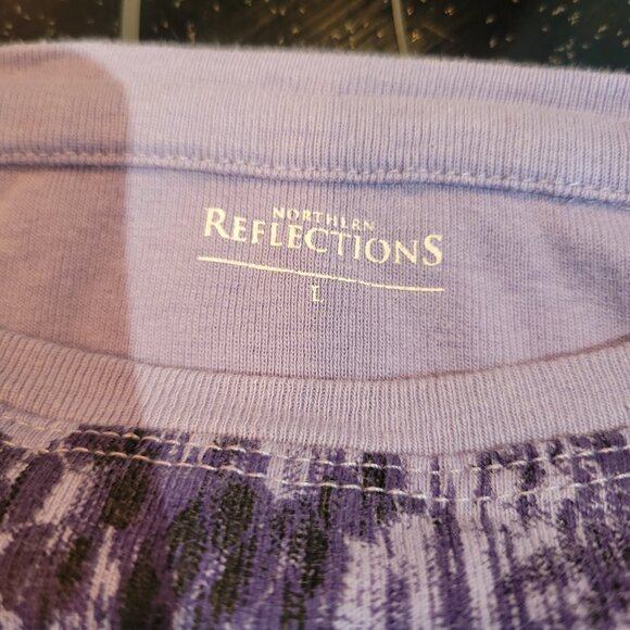 Northern reflections purple long sleeve top - Picture 4 of 7